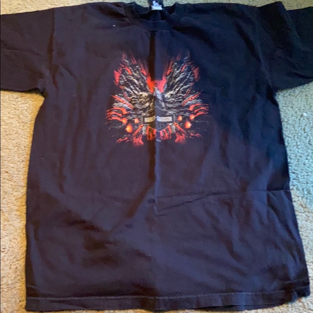 M Men’s Harley Davidson Black T shirt. Size XL